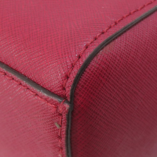 MICHAEL KORS Handbag Leather, Coated Canvas Brown MK Signature 2WAY Women Used Authentic