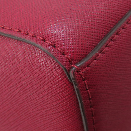 MICHAEL KORS Handbag Leather, Coated Canvas Brown MK Signature 2WAY Women Used Authentic