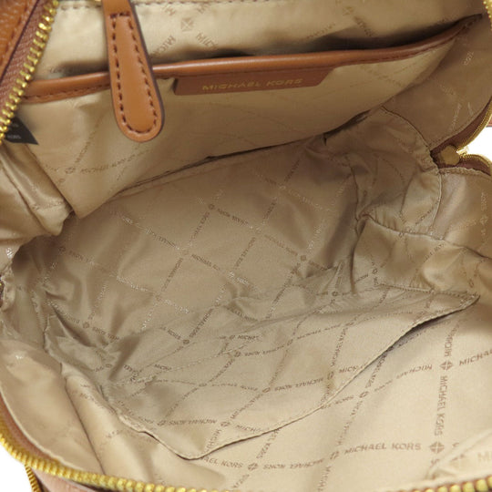 MICHAEL KORS Backpack leather Brown MK signature