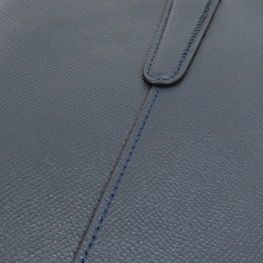 COACH Tote Bag F57526 PVC Navy logoMetal Women Used Authentic