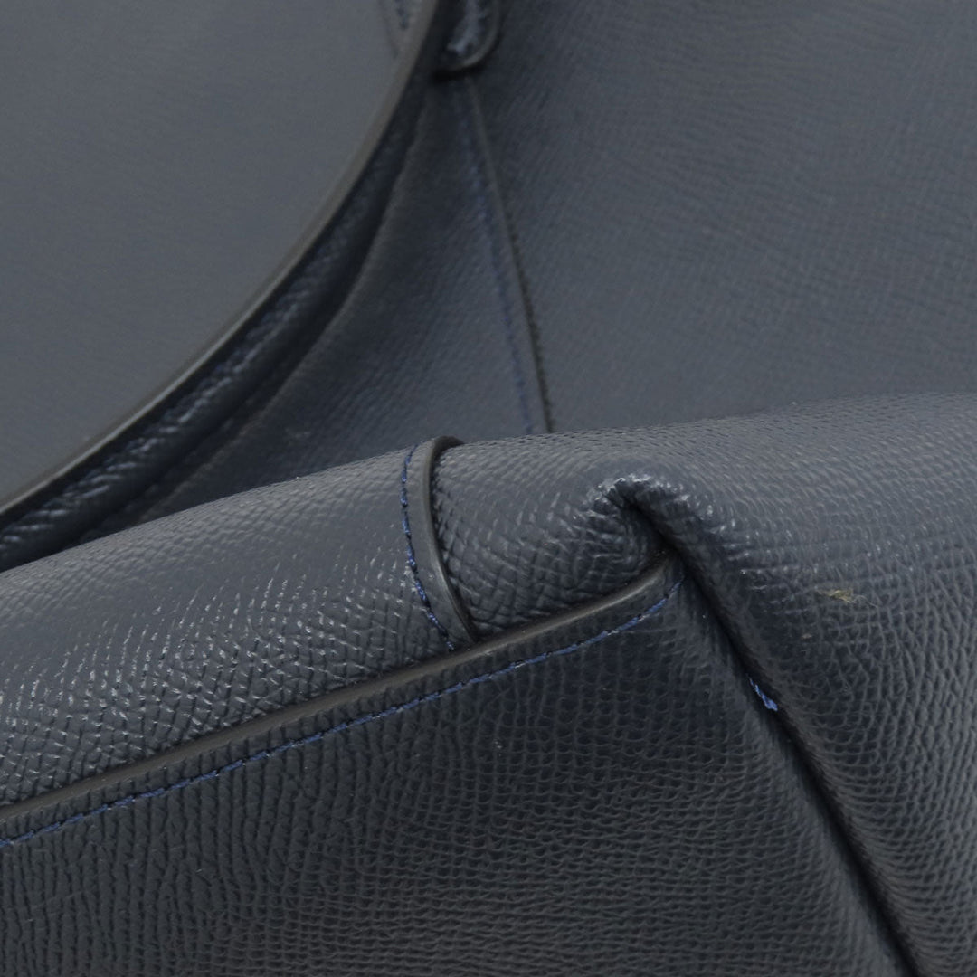 COACH Tote Bag F57526 PVC Navy logoMetal Women Used Authentic