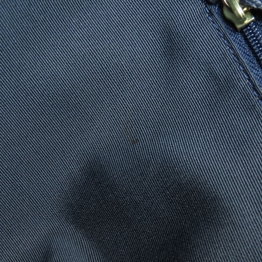 COACH Tote Bag F57526 PVC Navy logoMetal Women Used Authentic