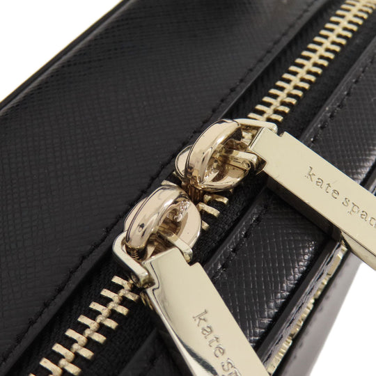 Kate Spade Shoulder Bag leather black 2WAY Women Used Authentic