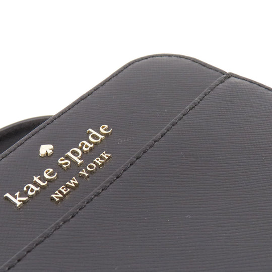 Kate Spade Shoulder Bag leather black 2WAY Women Used Authentic