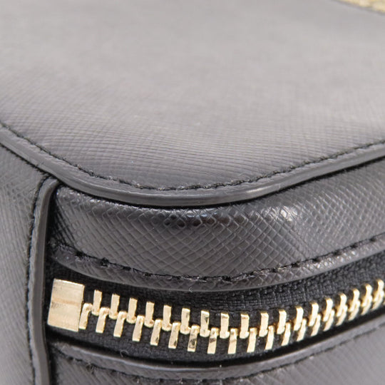 Kate Spade Shoulder Bag leather black 2WAY Women Used Authentic