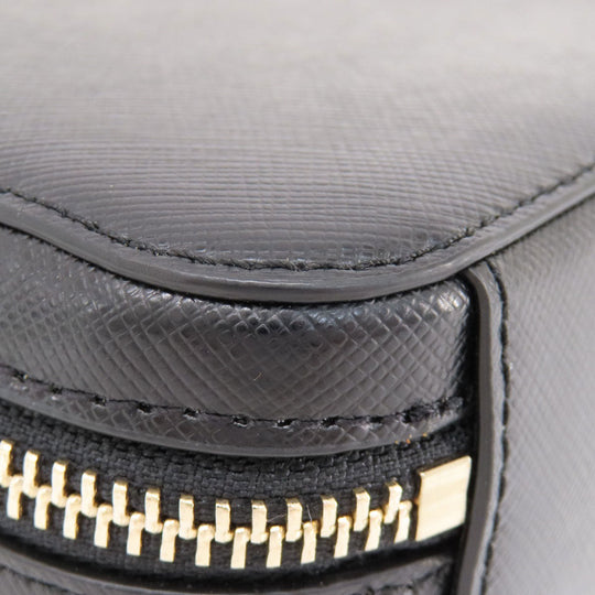 Kate Spade Shoulder Bag leather black 2WAY Women Used Authentic