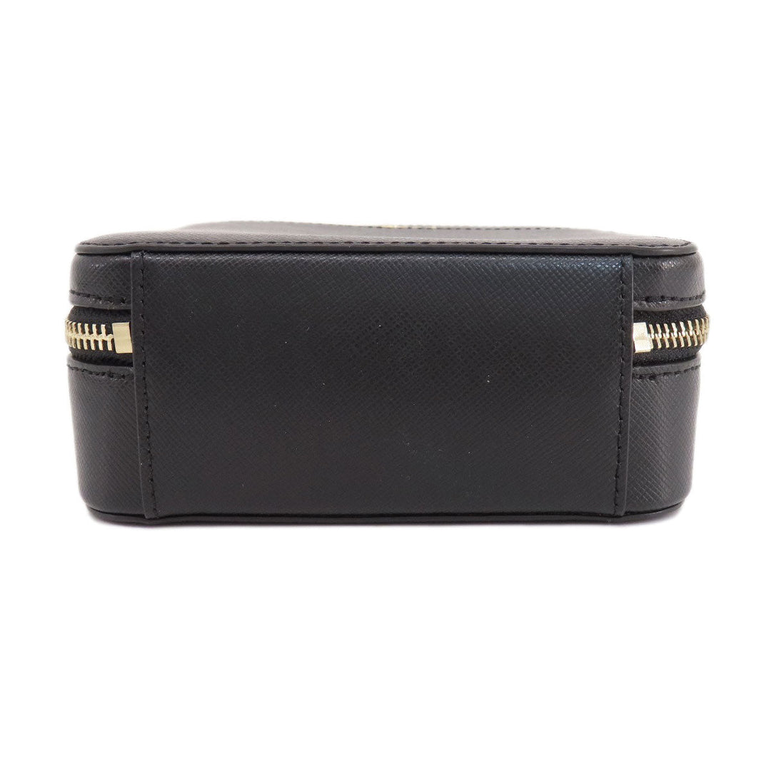 Kate Spade Shoulder Bag leather black 2WAY Women Used Authentic