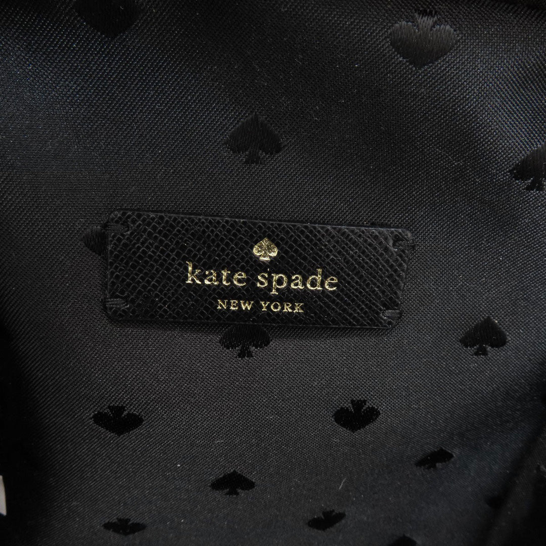 Kate Spade Shoulder Bag leather black 2WAY Women Used Authentic