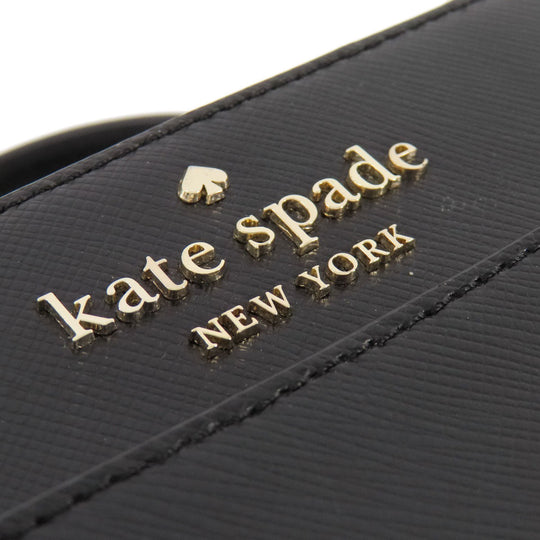 Kate Spade Shoulder Bag leather black 2WAY Women Used Authentic