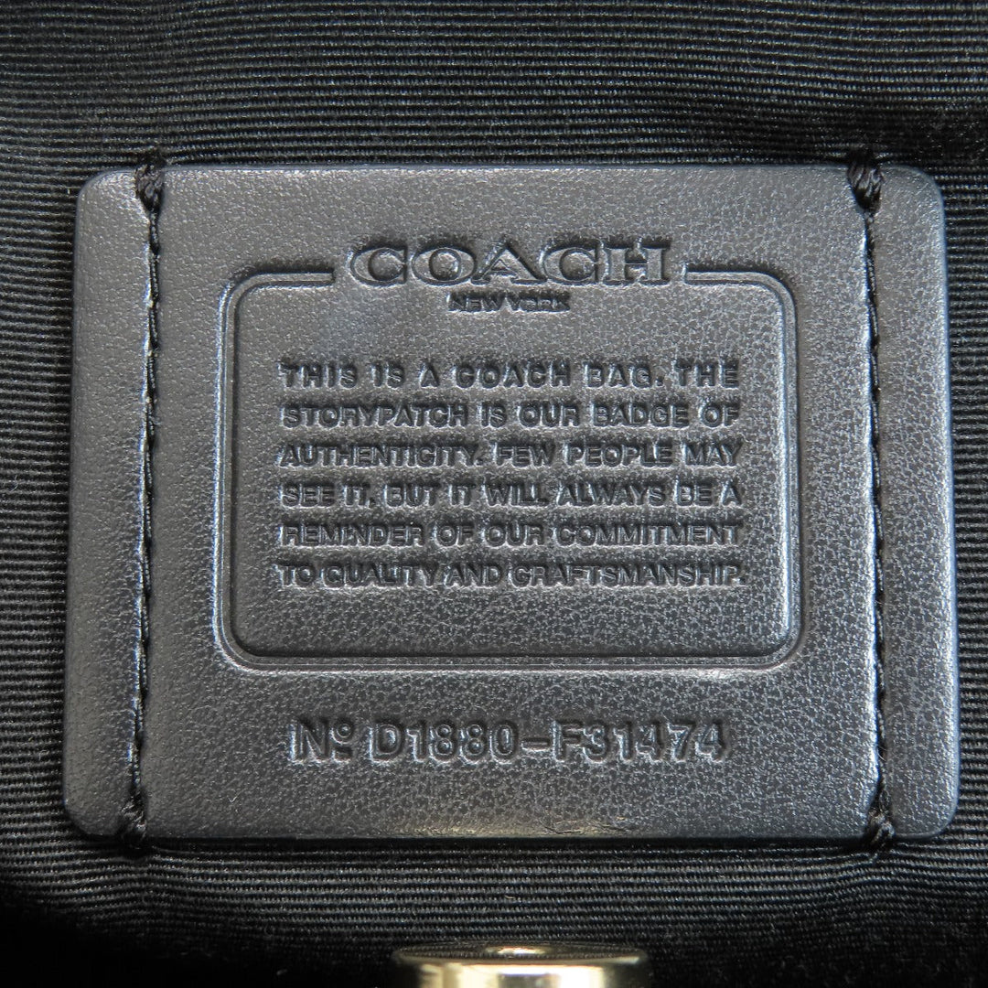 COACH Tote Bag F31474 PVC black logo