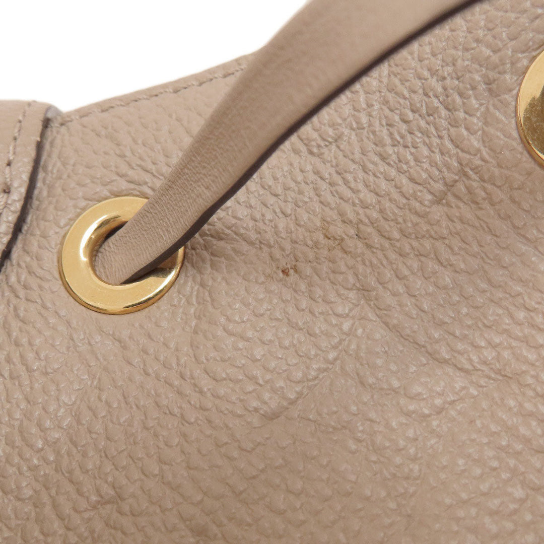 LOUIS VUITTON Backpack M45410 Ann Platt beige MontsourisPM Tourterelle Women Used Authentic