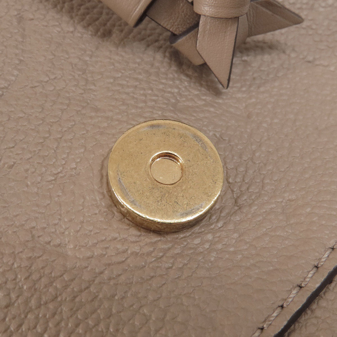 LOUIS VUITTON Backpack M45410 Ann Platt beige MontsourisPM Tourterelle Women Used Authentic