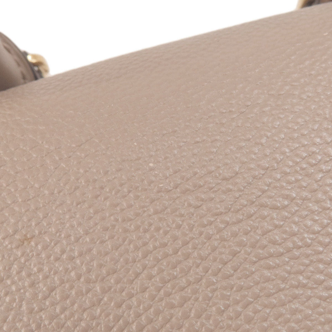 LOUIS VUITTON Backpack M45410 Ann Platt beige MontsourisPM Tourterelle Women Used Authentic