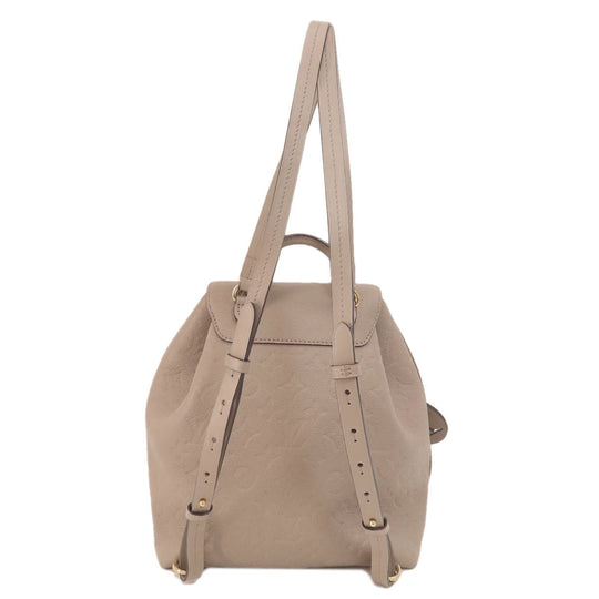 LOUIS VUITTON Backpack M45410 Ann Platt beige MontsourisPM Tourterelle Women Used Authentic