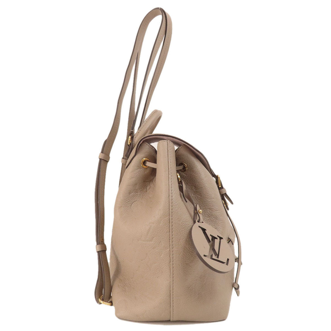LOUIS VUITTON Backpack M45410 Ann Platt beige MontsourisPM Tourterelle Women Used Authentic