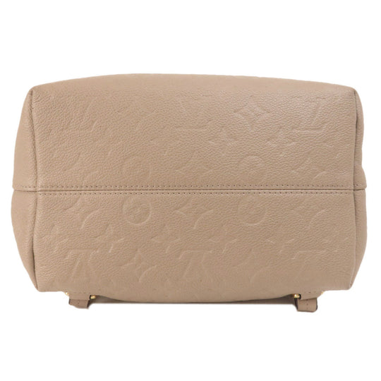 LOUIS VUITTON Backpack M45410 Ann Platt beige MontsourisPM Tourterelle Women Used Authentic