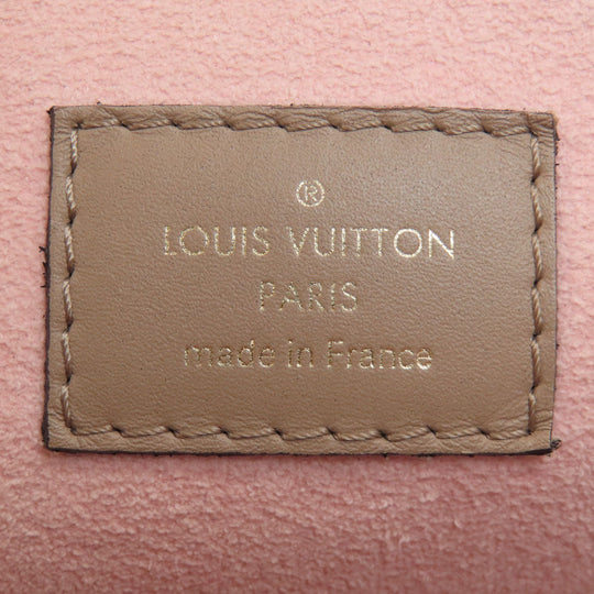 LOUIS VUITTON Backpack M45410 Ann Platt beige MontsourisPM Tourterelle Women Used Authentic