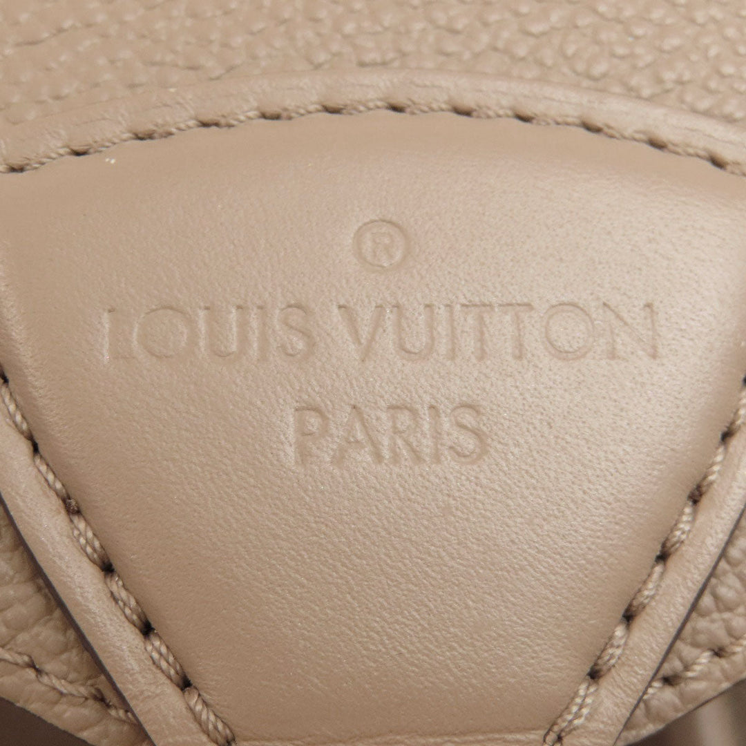 LOUIS VUITTON Backpack M45410 Ann Platt beige MontsourisPM Tourterelle Women Used Authentic