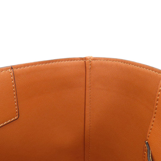 LOEWE Tote Bag canvas Brown Anagram 2WAY Women Used Authentic