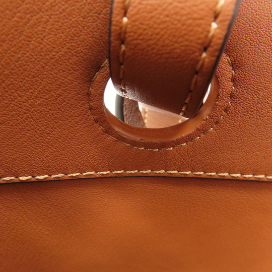 LOEWE Tote Bag canvas Brown Anagram 2WAY Women Used Authentic