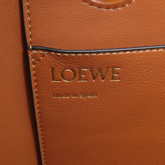 LOEWE Tote Bag canvas Brown Anagram 2WAY Women Used Authentic