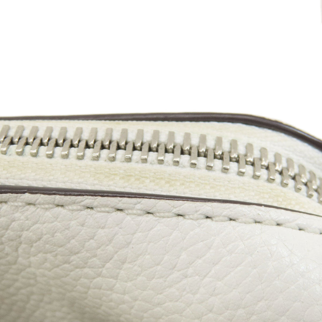 MICHAEL KORS Tote Bag PVC white MK signature Women Used Authentic
