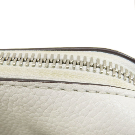 MICHAEL KORS Tote Bag PVC white MK signature Women Used Authentic