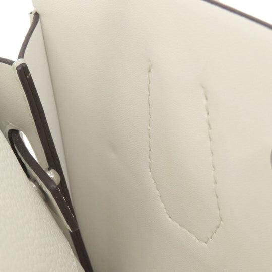 MICHAEL KORS Tote Bag PVC white MK signature Women Used Authentic