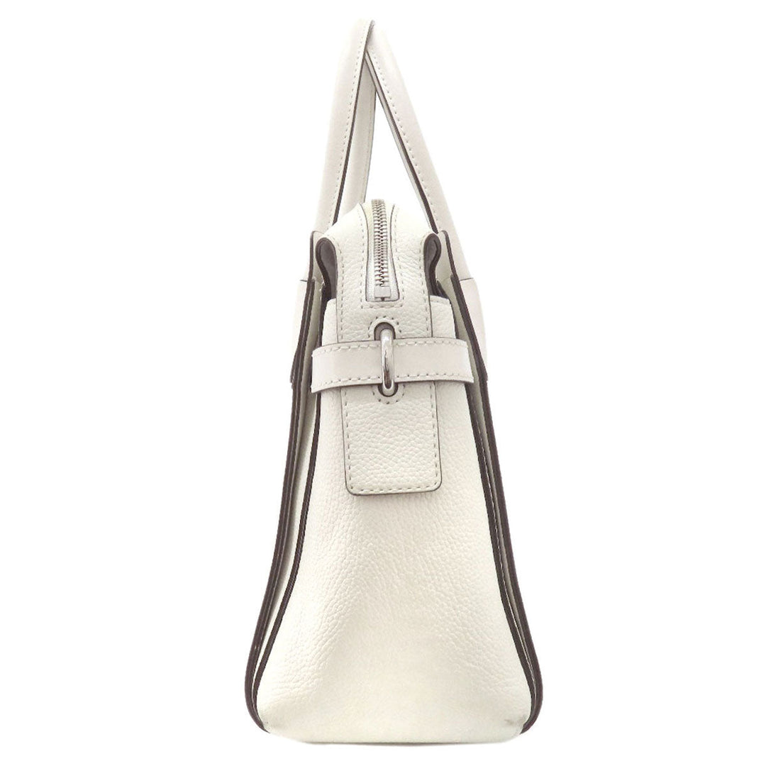 MICHAEL KORS Tote Bag PVC white MK signature Women Used Authentic