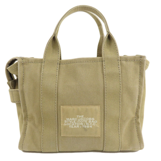 MARC JACOBS Handbag canvas Brown The Tote Bag 2WAY Women Used Authentic