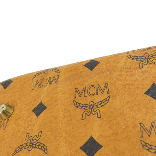 MCM Boston Duffel bag PVC Brown Mini Boston Women Used Authentic