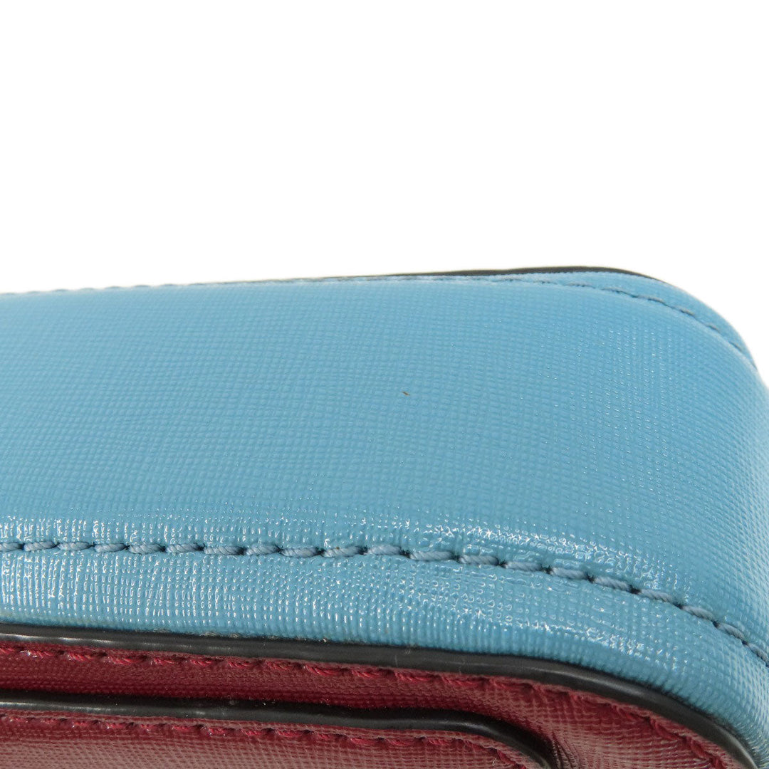 MARC JACOBS Shoulder Bag PVC Red double j snapshot Women Used Authentic