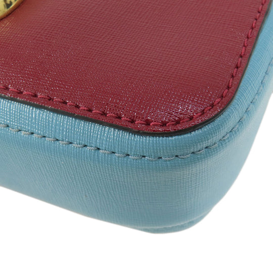 MARC JACOBS Shoulder Bag PVC Red double j snapshot Women Used Authentic