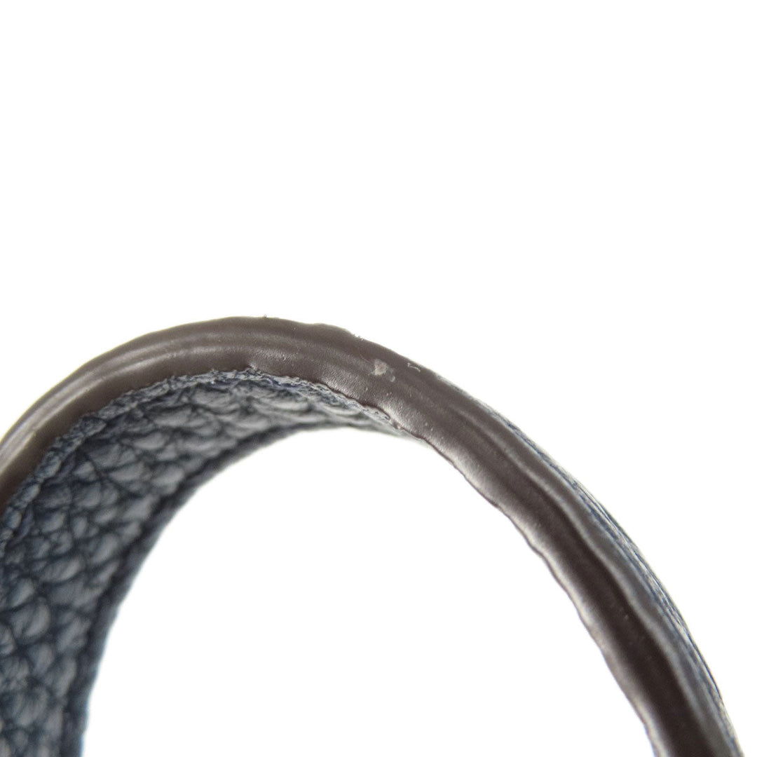 MICHAEL KORS Handbag leather Navy 2WAY Women Used Authentic