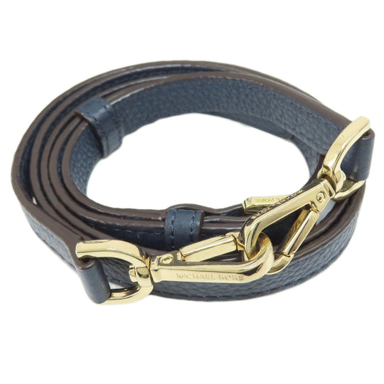 MICHAEL KORS Handbag leather Navy 2WAY Women Used Authentic