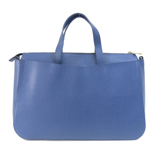 Furla Handbag leather blue 2WAY