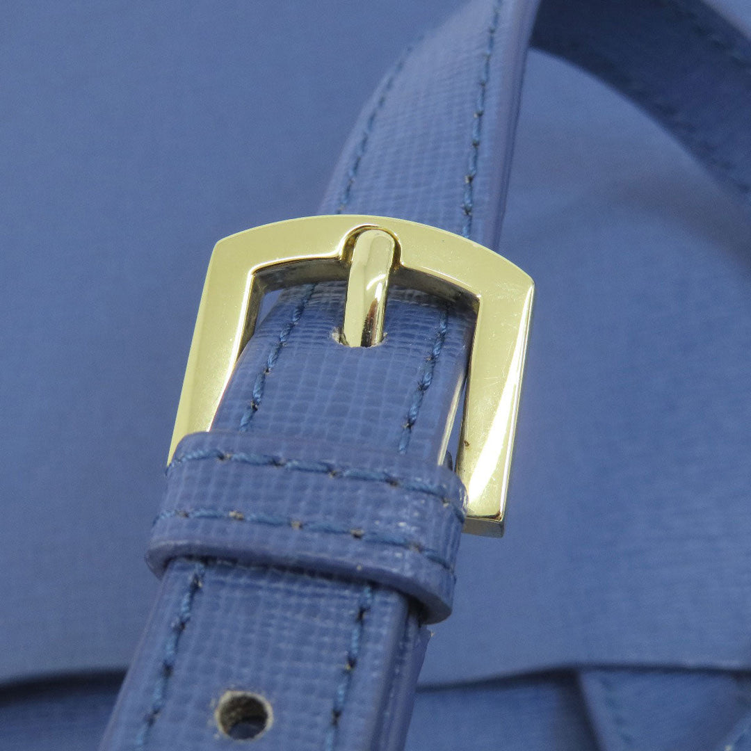 Furla Handbag leather blue 2WAY
