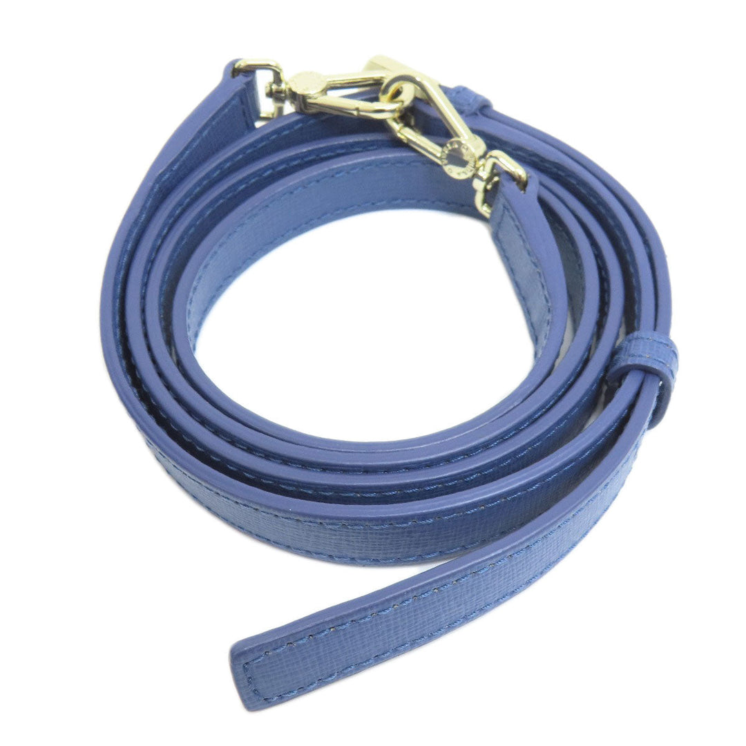 Furla Handbag leather blue 2WAY