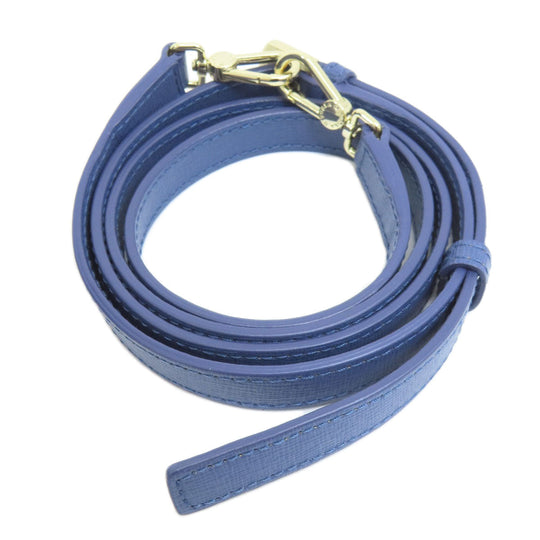 Furla Handbag leather blue 2WAY