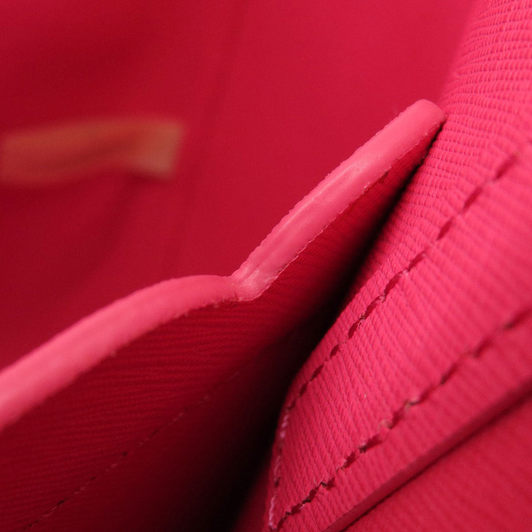 Kate Spade Tote Bag leather Red logo Women Used Authentic