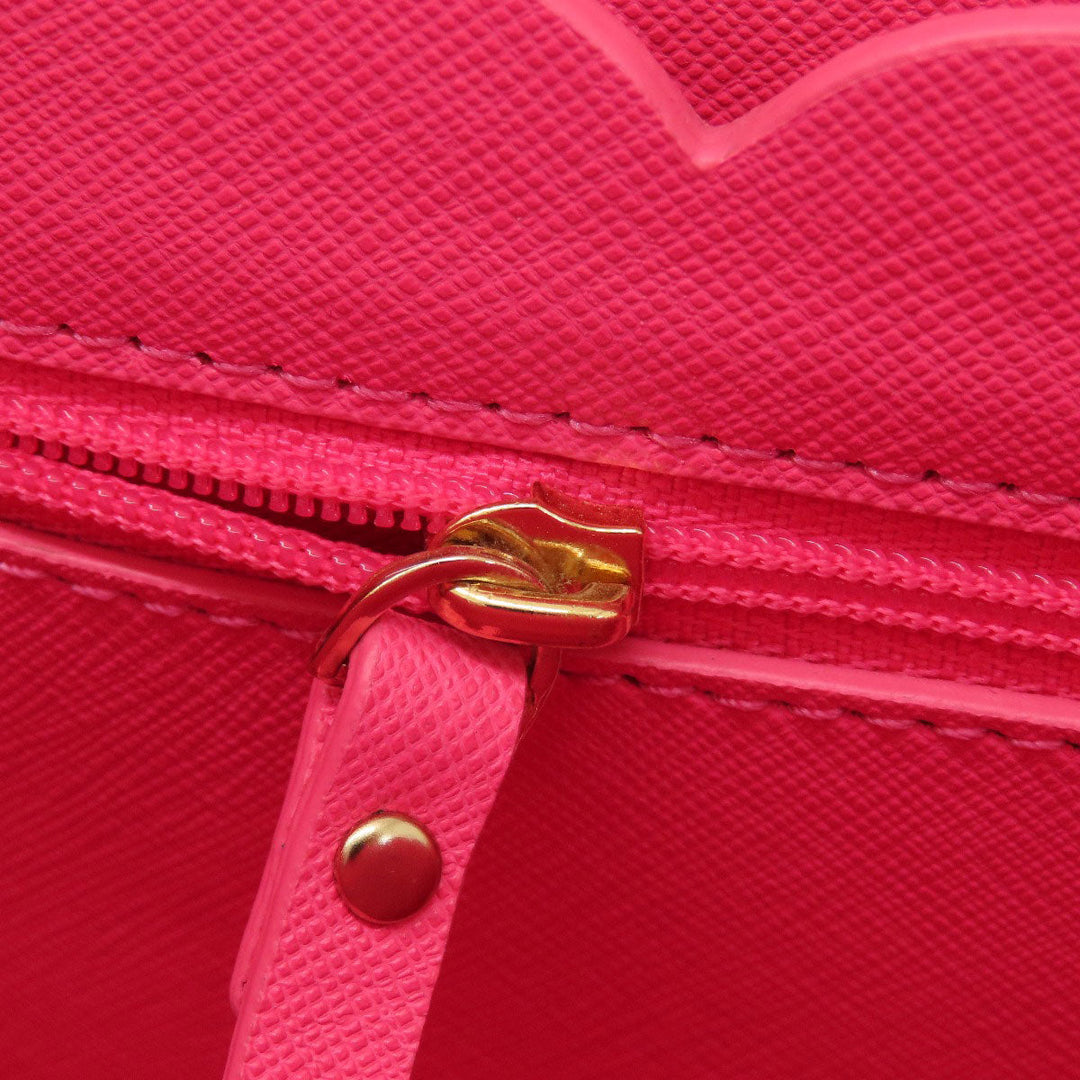 Kate Spade Tote Bag leather Red logo Women Used Authentic