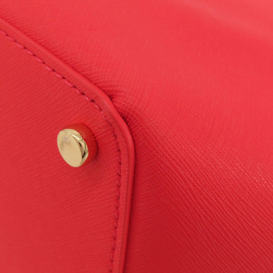 Kate Spade Tote Bag leather Red logo Women Used Authentic