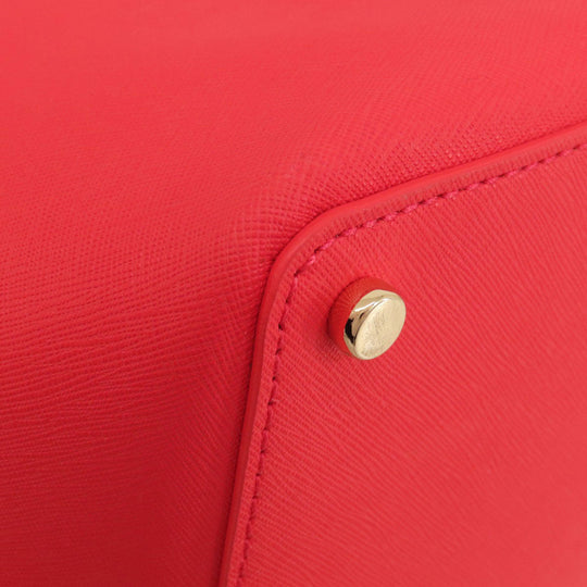 Kate Spade Tote Bag leather Red logo Women Used Authentic