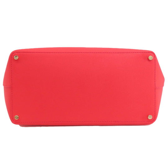 Kate Spade Tote Bag leather Red logo Women Used Authentic