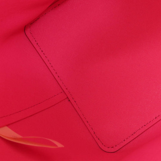 Kate Spade Tote Bag leather Red logo Women Used Authentic