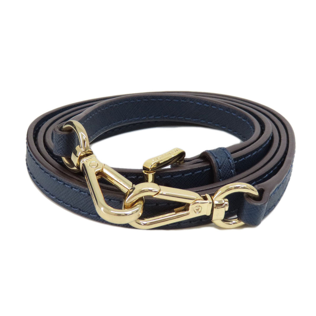 MICHAEL KORS Handbag leather Navy 2WAY Women Used Authentic