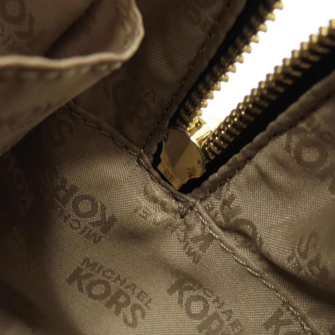 MICHAEL KORS Handbag leather Navy 2WAY Women Used Authentic