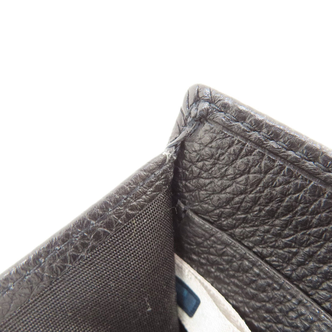 JIMMY CHOO Card Case leather black Star motif Women Used Authentic