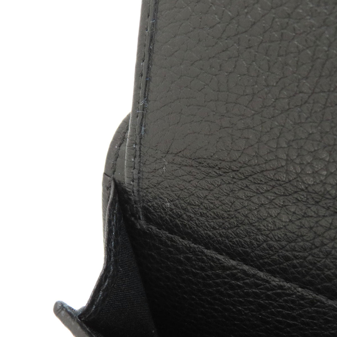 JIMMY CHOO Card Case leather black Star motif Women Used Authentic