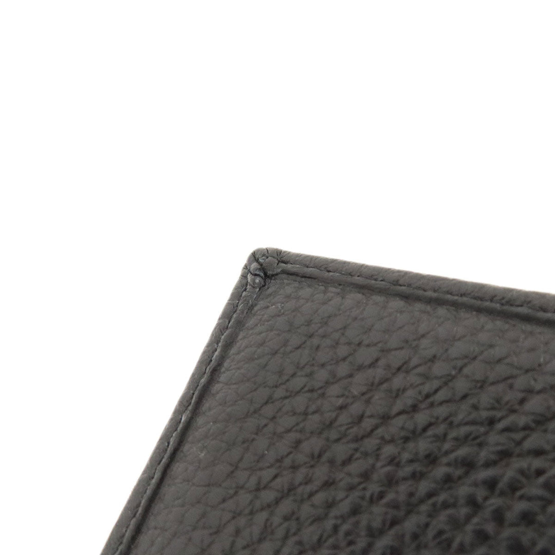 JIMMY CHOO Card Case leather black Star motif Women Used Authentic